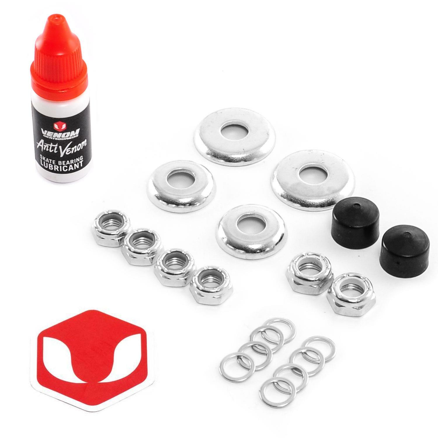 Venom Skateboards  Skate  Bearing Lubricant and Truck Rebuild kit Gift Pck