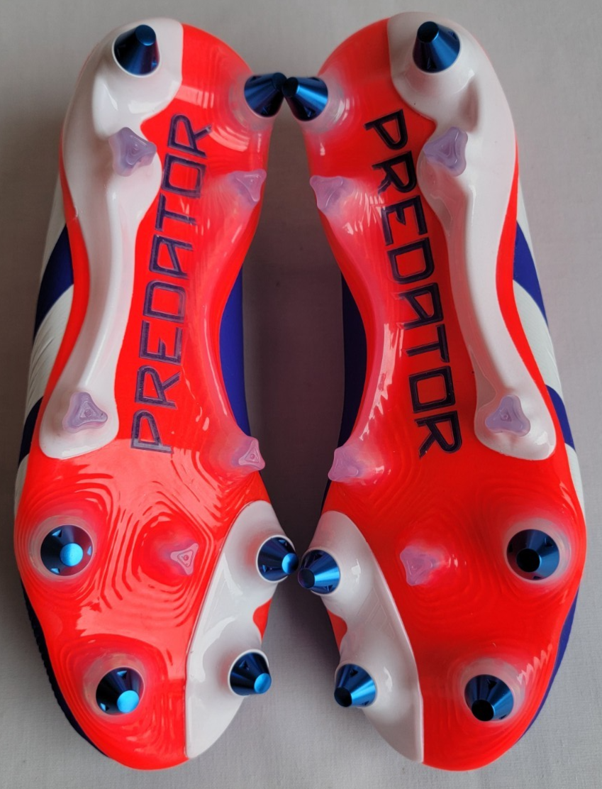 Unisex Size 4M/5W Blue Red White Adidas Predator Elite SG Soccer