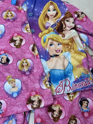 Disney Princess Girls Pink Pajama Set Size XS (4-6) - Picture 4 of 10