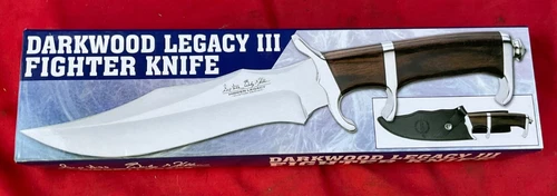 Hibben Darkwood Legacy III Fighter Fixed Blade Knife Leather Sheath GH5090 (#11)