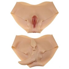 Silicone Fake Vagina Pants Underwear Panty For Crossdresser Transgensers