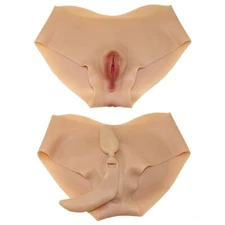Silicone Fake Vagina Pants Underwear Panty For Crossdresser Transgensers
