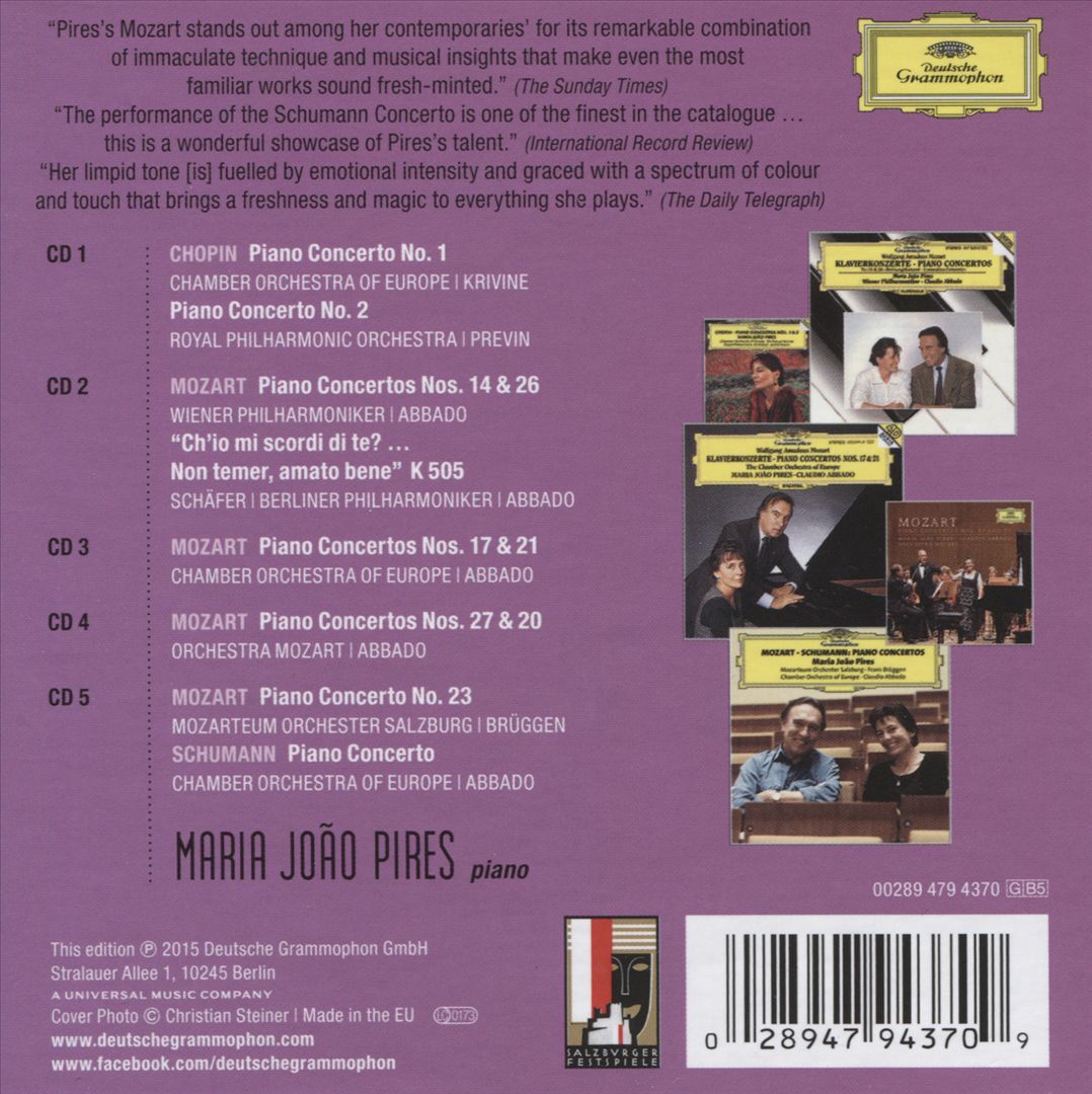 MARIA JOAO PIRES: COMPLETE CONCERTO RECORDINGS ON DEUTSCHE