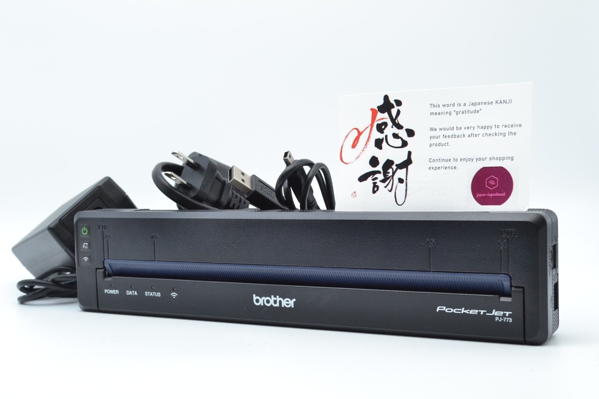 Brother PocketJet PJ-773 A4 Mobile Wi-Fi Thermal Printer 
