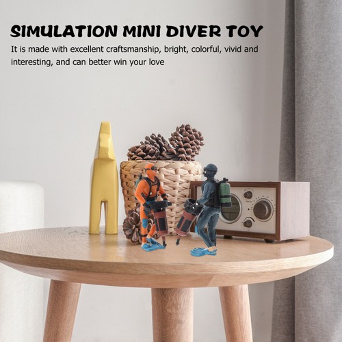 Miniature Scuba Diver Figure Diver Action Figure Aquarium Diver Ornament - Picture 6 of 12