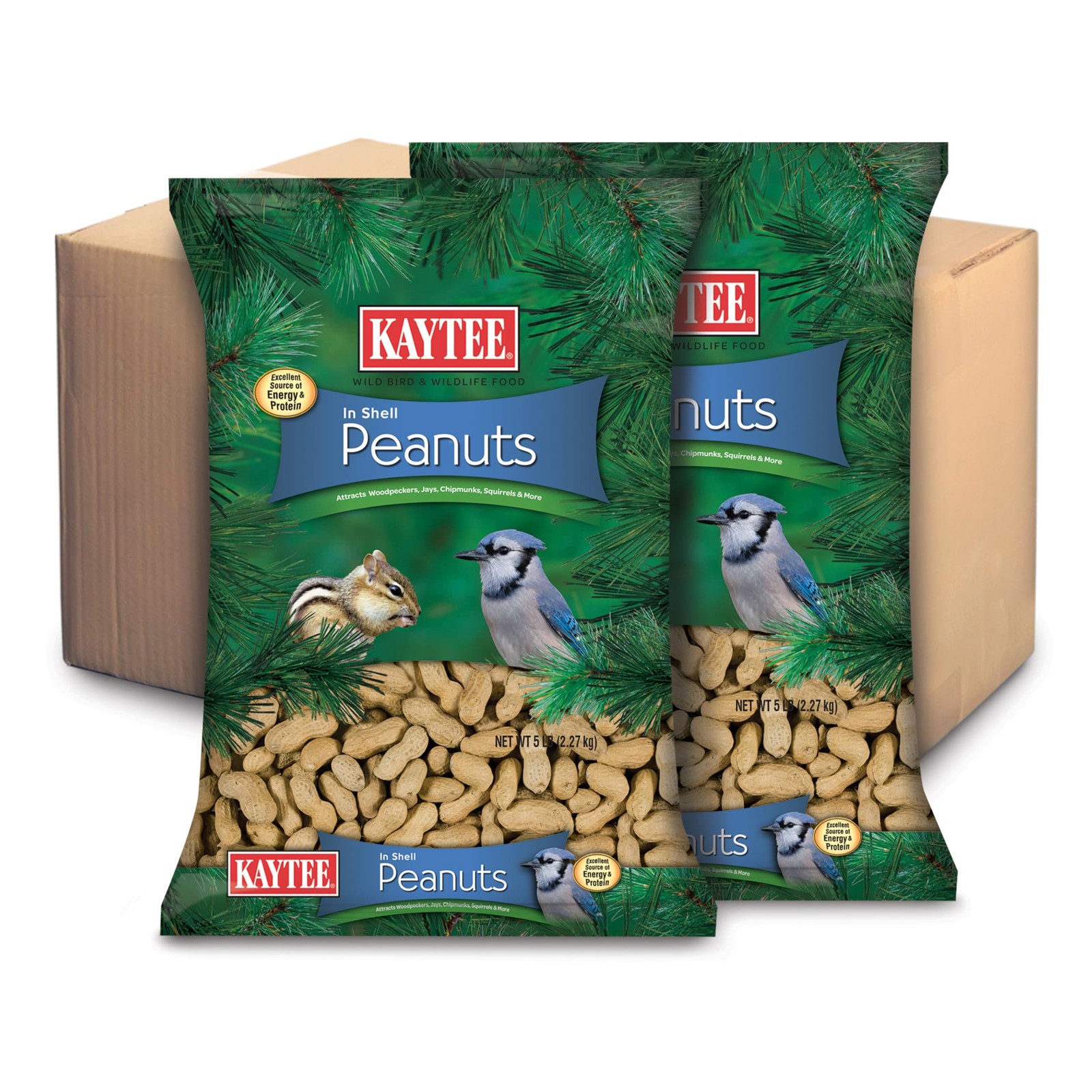 Kaytee Whole Peanuts in Shell for Cardinals, Blue Jays, 5 Po