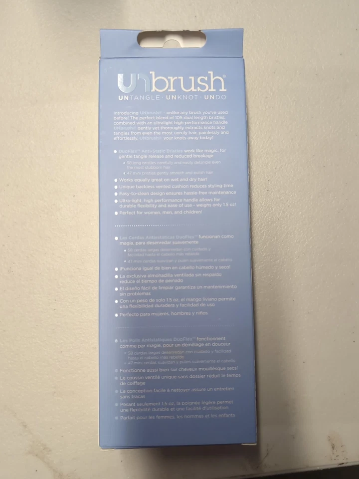 Cepillo desenredante UNbrush, iris pastel Foto 2 de 3