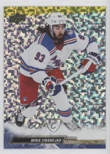 2022-23 Upper Deck Series 2 Speckled Rainbow Foil Mika Zibanejad #371