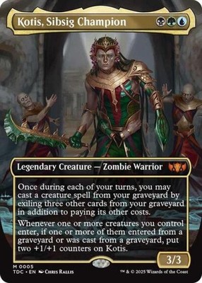 Kotis, Sibsig Champion (Borderless) - NM Foil M : Commander: Tarkir: Dragonstorm