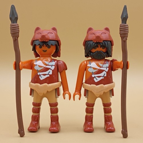 Playmobil conjunto figuras-primitivo-prehistorico-cavernicolas-edad de piedra - Imagen 2 de 4