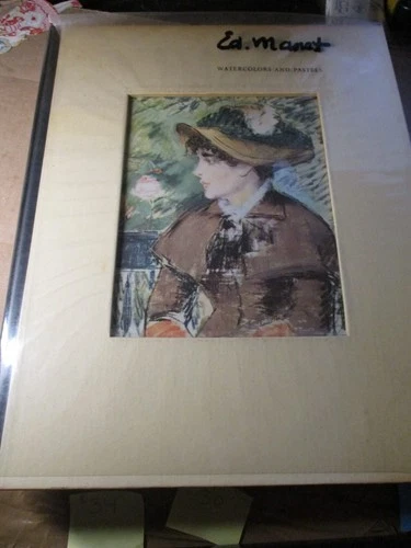 Ed Manet Watercolors Pastels Color plates Kurt Martin, Abrams Art Book  B128 PB