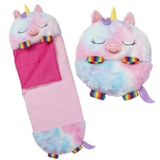 Pillow Sleepy Sack Medium 54 x 20 Rainbow Unicorn Happy Nappers Plush Animal