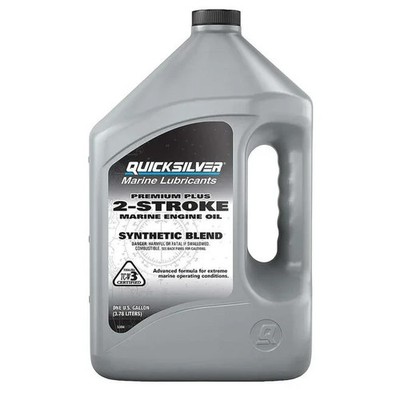 Quicksilver TC-W3 2 Stroke Synthetic Blend Marine Engine Oil | 2.5 Gallon