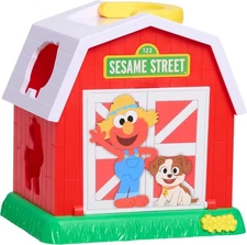 Sesame Street Elmo's Learn & Sort Barn with Music and Sounds, 6-Pieces, Teaches 