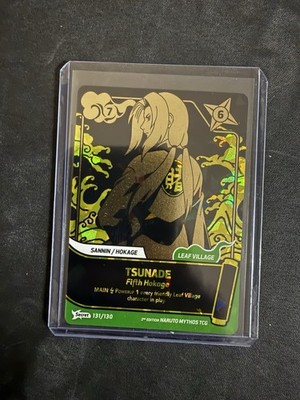 Tsunade  131/130 2st Edition  Secret NM Naruto Mythos TCG