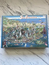 City of San Francisco Puzzle Vintage 1988 Buffalo Games 504 Piece Jigsaw Puzzle