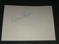 FRAN RYAN signed autograph 3x4 blank In Person PALE RIDER