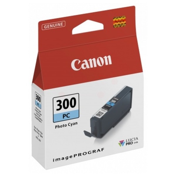 Original Canon PFI-300 Pc 4197C001 Tinte Photo Cyan-image
