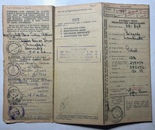 ORIGINAL LOG BOOK FOR LAMBRETTA SCOOTER LD 150cc REGISTERED 06/12/1957 L9