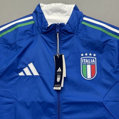 Adidas ITALIA Reversible FIGC Anthem Soccer Jacket Training Medium