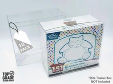 New Plastic Display Case Protector for Pokemon Elite Trainer Box ETB 10 Pack