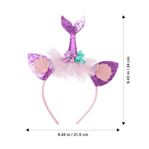 Children's Headband Festival Mermaid for Little Girl Hair Accessories - Picture 12 of 12