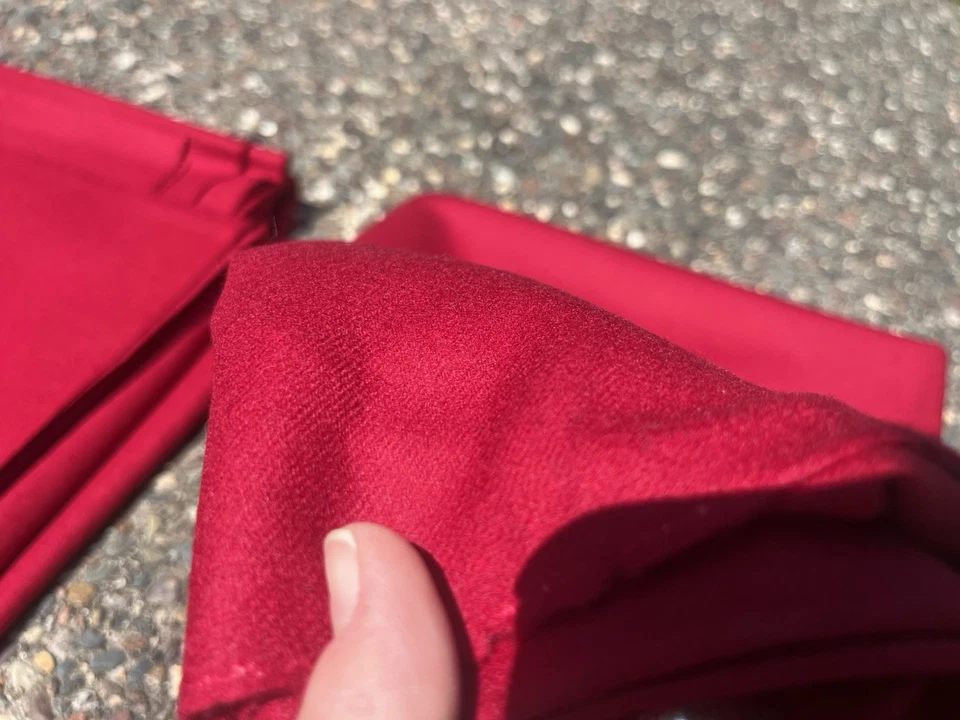 Classic Pendleton 100% Wool Fabric  - Red - Image 4 of 4