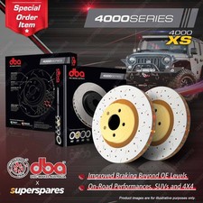 DBA Front 4000 XS Drilled Brake Rotors for Acura Integra Legend NSX RL TL 91-01