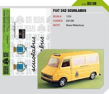 Fiat 242 school bus - mebetoys 1/25 - decal
