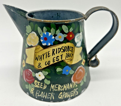 Bargeware handbemalt - Samen Werbung Zink Wasserkanne - Whyte Ridsale & Co