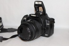 Canon EOS 350D DSLR Camera Sigma Lens Kit Battery Charger CF Card Black 