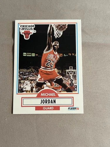 1990 Fleer MICHAEL JORDAN # 26 Real Nice Rare Iconic Vintage Mint Card Bulls 🔥