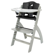 beyond Junior Wooden High Chair for Babies and Toddlers - Convertible 3-In-1 Bab