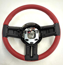 New Oem Genuine Ford Leather Steering Wheel 2010-2014 Mustang Black Red Original