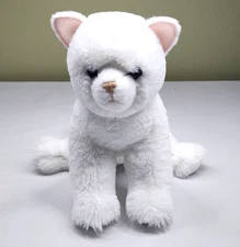 Douglas Plush White Kitty Cat Winnie 9" Tall Super Soft & Cuddly Stuffed