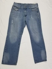 American Exchange Jeans 32x32 (31x32 Actual) Blue Denim Regular Fit Straight Leg