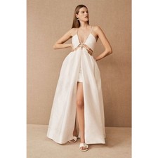 New ANTHROPOLOGIE Helen O'Connor Super Nova Dress $899 US SIZE 6 WHITE