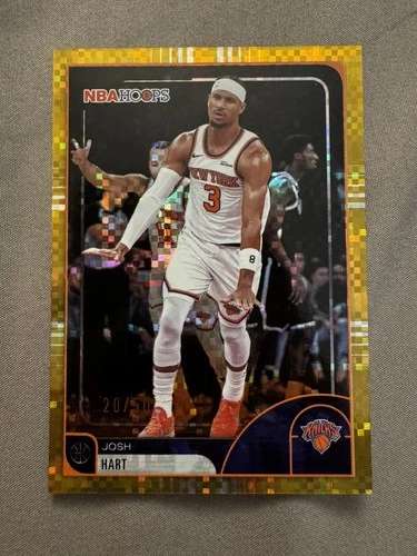 2025-26 Topps NBA HOOPS #124 Josh Hart Gold /50 LIGHT BURST NEW YORK KNICKS