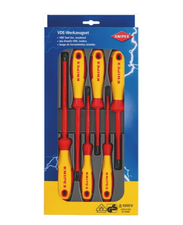 Kit Cacciaviti Elettricista Knipex 00 20 12 V01 Isolamento 1000V