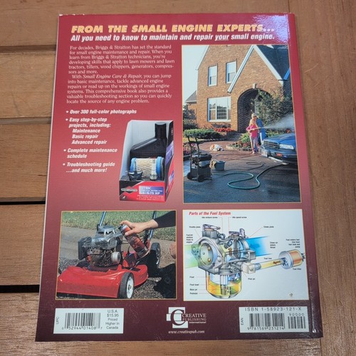 Small Engine Care and Repair Maintenance Manual Briggs & Stratton 1998 - Picture 2 of 2