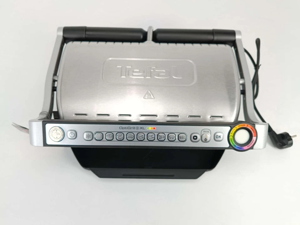 Griglia elettrica a contatto Tefal gc722d34/79b argento/grigio 2000 W - Immagine 2 di 4