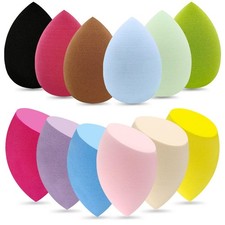 12 Pieces Professional Makeup Sponge 1 Count Pack of 12 , 12Pcs Multi Color