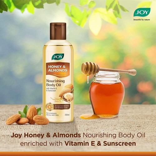 Joy Honey & Almonds Nourishing Body Oil 200ml - Picture 3 of 8