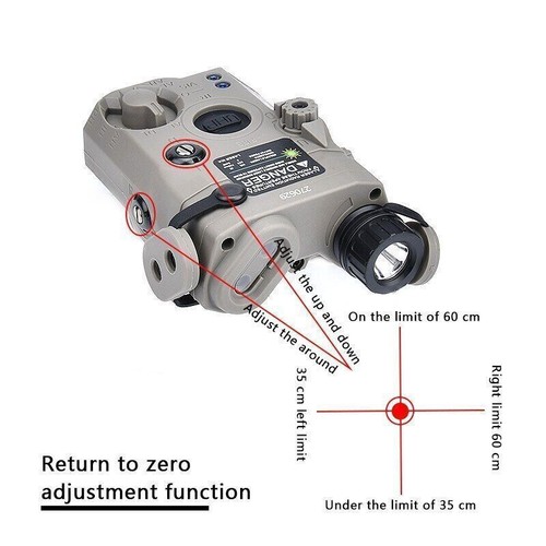 Tactical PEQ 15 IR Illuminator Red Green Blue IR Laser Aiming Sight ...