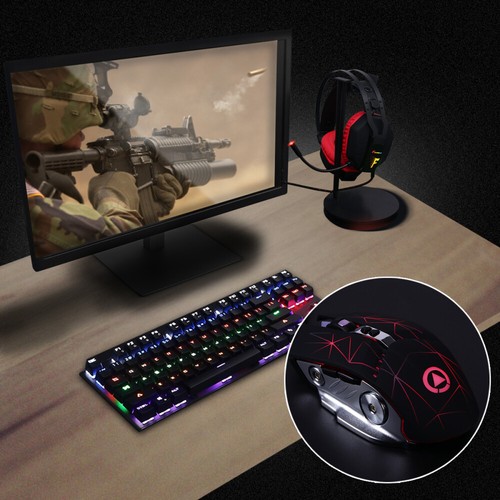 Laptop Zubehör Mechanische Schalter Mäuse Männer Weihnachten Geschenk - Bild 3 von 12