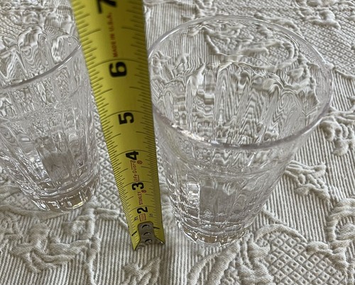 Lenox Starfire? Crystal 5" Tumblers Glasses Lenox on Bottom - Set Of 4 Beautiful - Picture 15 of 15