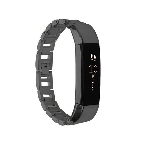 Fasce compatibili Fitbit Alta in acciaio inox - Gun Metal, nero, oro e oro rosa - Foto 7 di 14