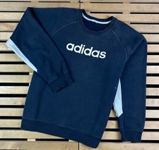 Mens Sweatshirt Adidas Vintage Big Logo Size L