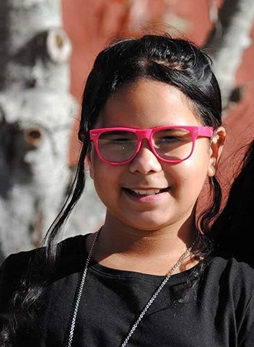 KIDS BLUE LIGHT GLASSES PINK ANTI BLUE RAY CLEAR LENS GAMING COMPUTER W/TESTER - Picture 2 of 11