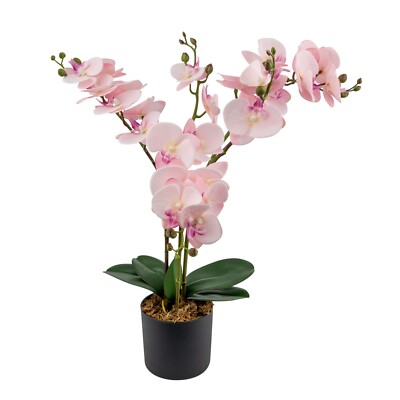 Künstlicher 60CM Orchideenbaum Kunstpflanztopf Indoor Deko Ultra Realistisch